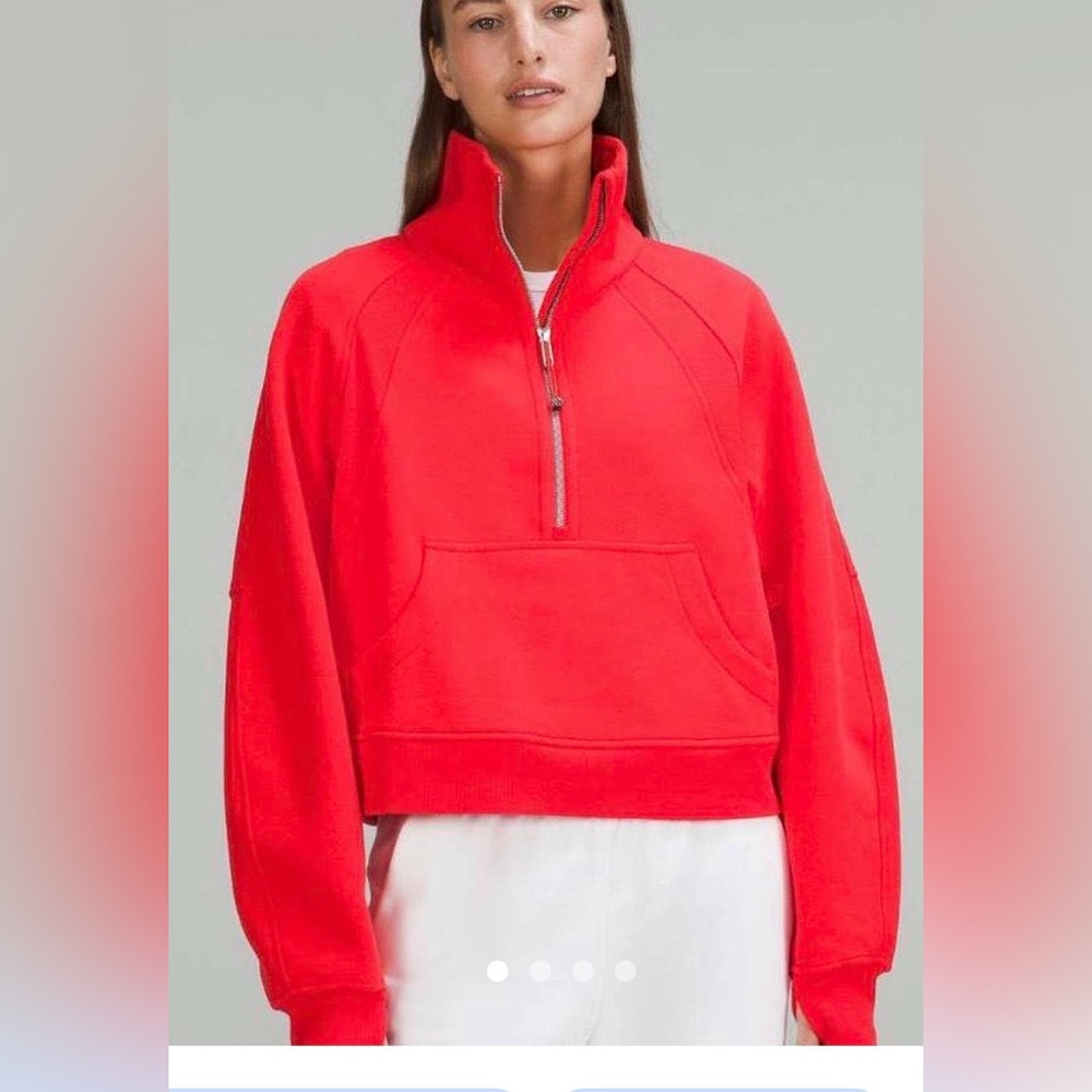 EUC Lululemon Cropped Scuba Funnel Neck